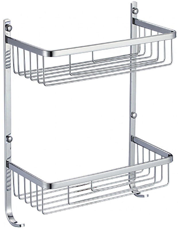 Изображение товара Полка Savol решетчатая двойная хромированная S-002522