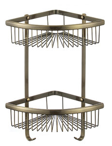 Изображение товара Полка Savol, решетчатая, двойная, цвет бронза, S-C5854-2