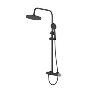 Изображение товара Душевая система Bronze De Luxe Focus 24612BG, черный матовый/серый гранит