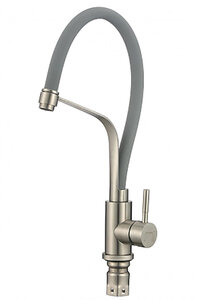 Изображение товара Смеситель для кухонной мойки Fmark, серый/сатин, FS26829-04