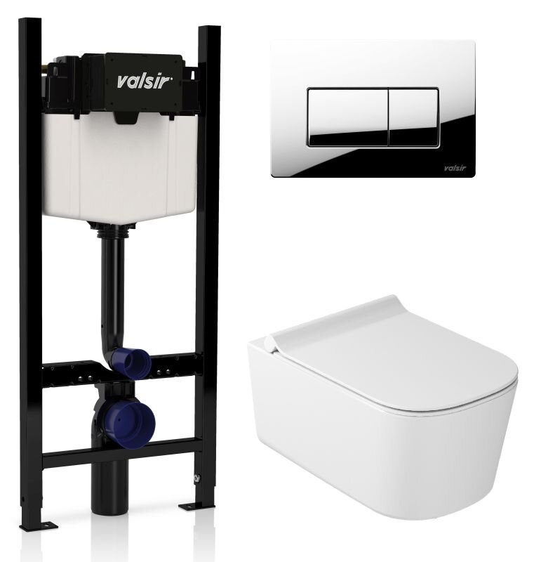 Изображение товара Унитаз и инсталляция Valsir MEG11PRO 5486 с безободковой чашей