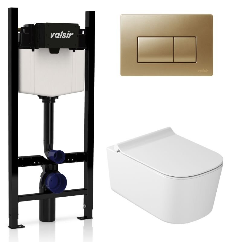 Изображение товара Инсталляция Valsir с безободковым унитазом Galassia MEG11PRO 5486 и сиденьем в комплекте