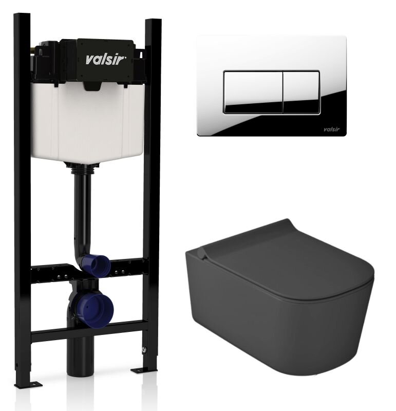 Изображение товара Инсталляция Valsir безободковый унитаз Galassia MEG11PRO и сиденье с микролифтом