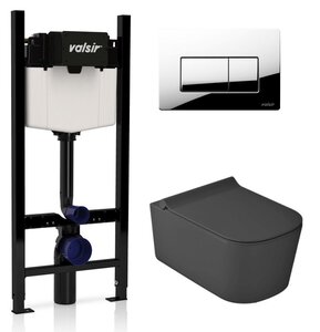 Изображение товара Инсталляция Valsir безободковый унитаз Galassia MEG11PRO и сиденье с микролифтом
