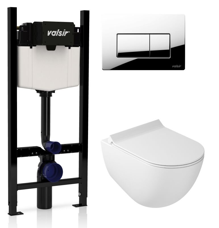 Изображение товара Вальсир безободковый унитаз Galassia Dream 7317 с инсталляцией и сиденьем