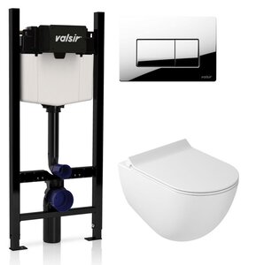 Изображение товара Инсталляция Valsir Galassia Dream 7317 с безободковым унитазом и сиденьем