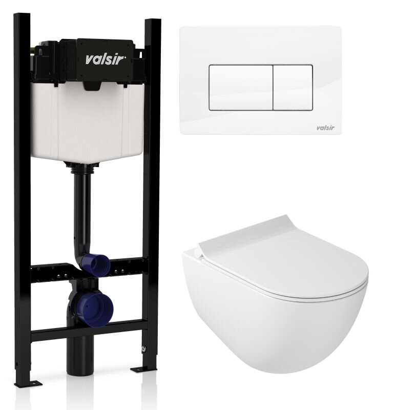 Изображение товара Инсталляция Valsir с безободковым унитазом Galassia Dream 7317 и сиденьем 7314