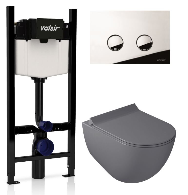 Изображение товара Инсталляция Valsir с безободковым унитазом Galassia Dream 7317GM и сиденьем