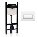 Инсталляция для унитаза Valsir Winner S KIT P1 WM VS0853202, клавиша белый матовый - фото 1