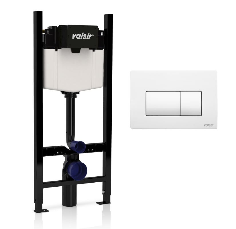 Изображение товара Инсталляция Valsir Winner S KIT P1 WM VS0853202 с клавишей Белый матовый