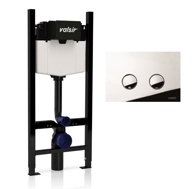 Изображение товара Инсталляция для унитаза Valsir Winner S KIT P4 CR с клавишей P4 хром
