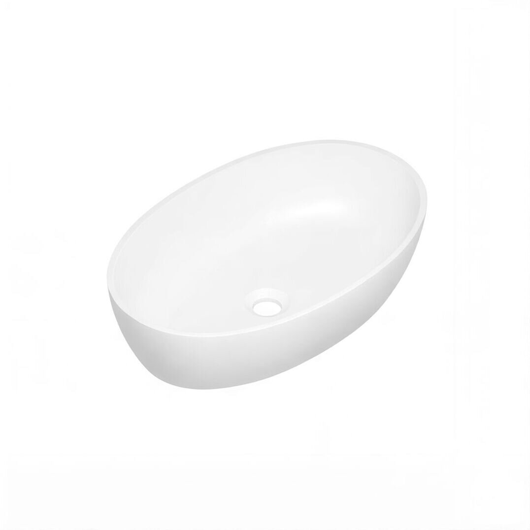 Изображение товара Раковина Radostone Rosina RROS10000 58 х 37 см, накладная, материал Stone Surface, цвет белый, все покрытие матовое Изображение товара Раковина Radostone Rosina RROS10000 58 х 37 см, накладная, материал Stone Surface, цвет белый, все покрытие матовое