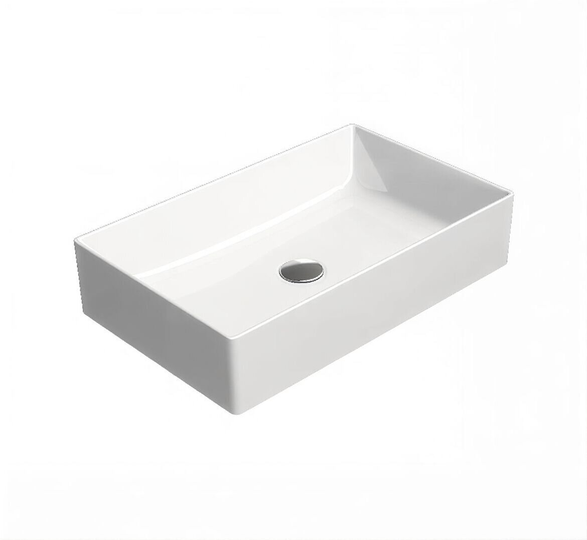 Изображение товара Раковина GSI Kube X 945311 накладная, 60 x 37 см, белый глянцевый Изображение товара Раковина GSI Kube X 945311 накладная, 60 x 37 см, белый глянцевый