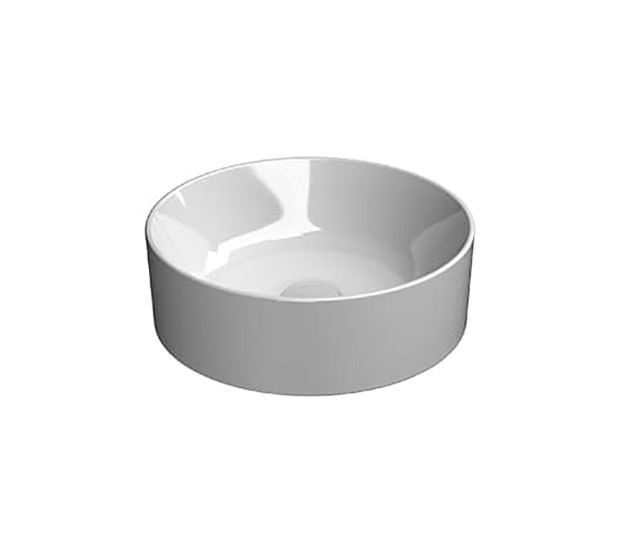 Изображение товара Раковина GSI Kube X накладная 40x40 см белая глянцевая