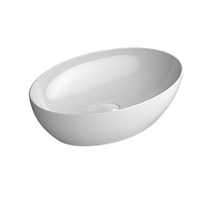 Изображение товара Раковина GSI Pura 884211 накладная 60x42 см белая дизайнерская