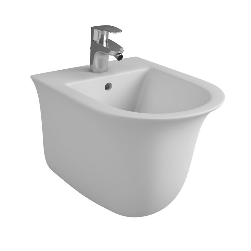 Изображение товара Подвесное биде Grossman GR-B4412M белый матовый фаянс для санузла