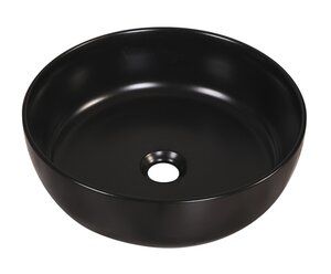 Изображение товара Раковина Azario 38.5 см накладная, без перелива, черный матовый, XML4003
