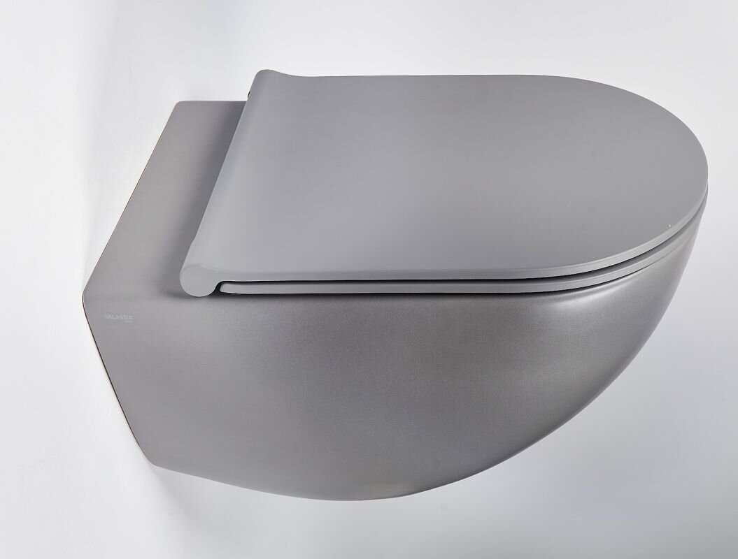 Изображение товара Galassia Dream 7317GM - подвесной безободковый унитаз, серый матовый