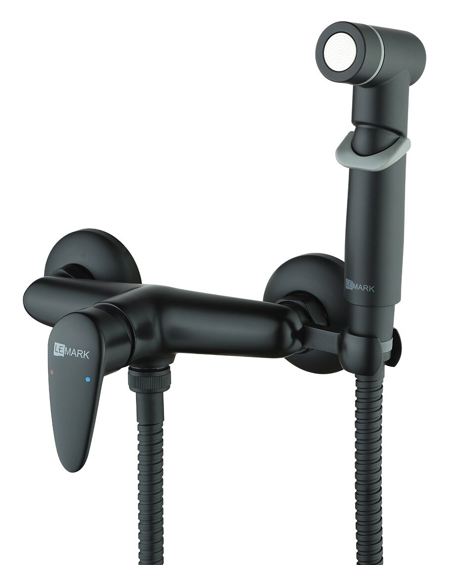 Изображение товара Гигиенический душ Lemark Pramen LM3318BL со смесителем черный матовый