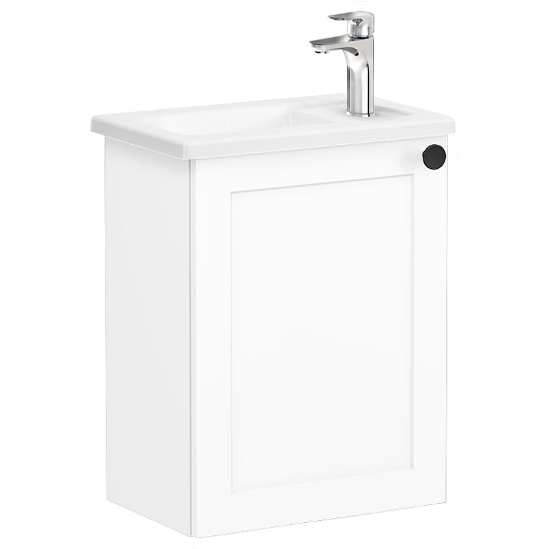 Изображение товара Тумба с раковиной Vitra Root Classic 45 см, подвесная, белый матовый, турция