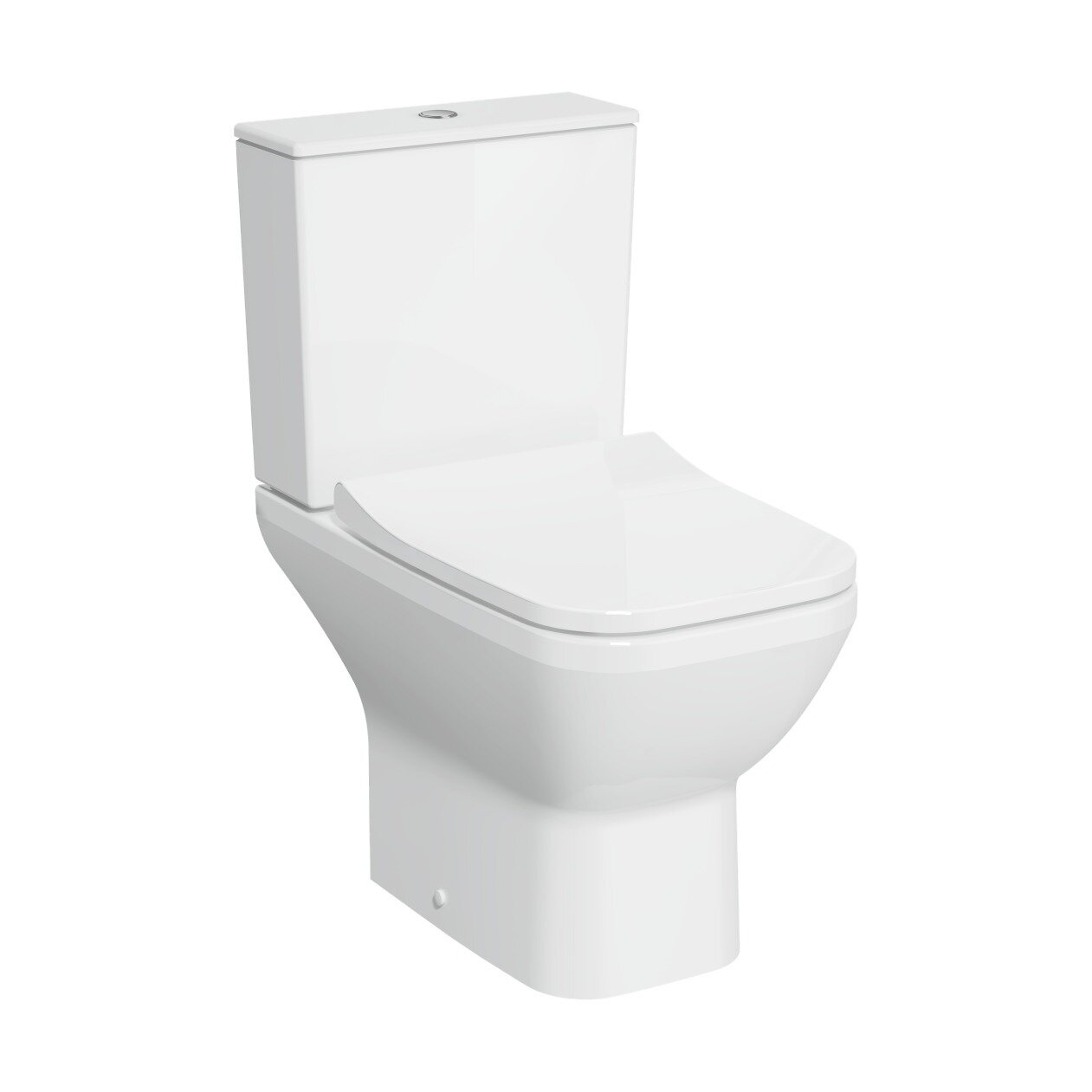 Изображение товара Напольный безободковый унитаз VitrA Integra Square, 9833B003-7205, Open-Back с тонким сиденьем микролифт Изображение товара Напольный безободковый унитаз VitrA Integra Square, 9833B003-7205, Open-Back с тонким сиденьем микролифт