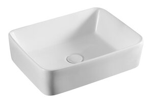 Изображение товара Раковина Azario 48.5 см накладная, без перелива, белая, фаянс