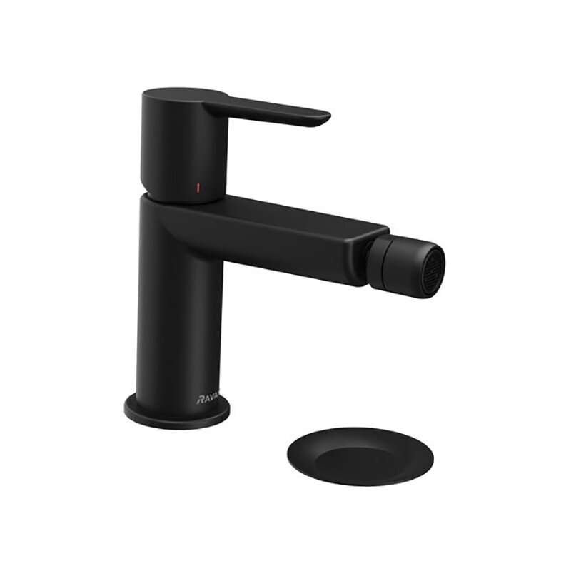 Изображение товара Смеситель для биде Ravak Puri X070189 Black, с донным клапаном, цвет черный матовый