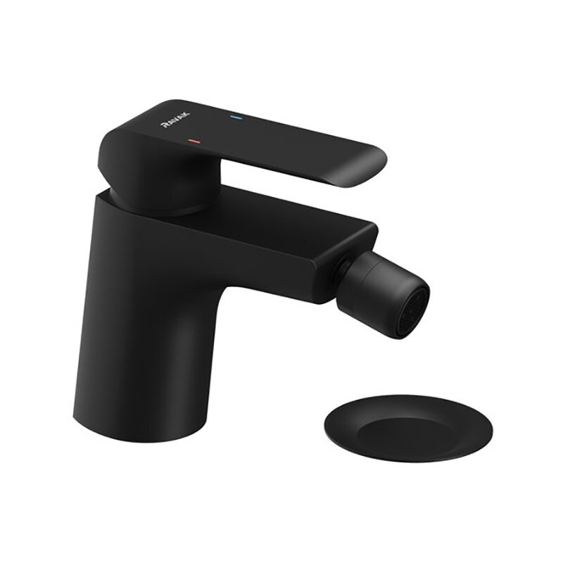 Изображение товара Смеситель для биде Ravak Flat X070178 Black, с донным клапаном, цвет черный матовый