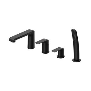 Изображение товара Смеситель для ванны и душа Ravak Flat X070176 Black, врезной, цвет черный матовый