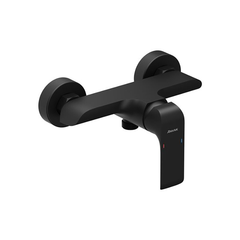 Изображение товара Смеситель для душа Ravak Flat X070177 Black, цвет черный матовый