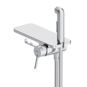 Изображение товара Гигиенический душ Damixa Jupiter, со смесителем, полкой для смартфона и держателем бумаги, хром, 773500001