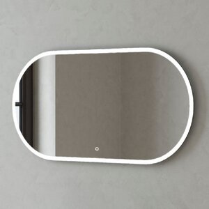 Изображение товара Зеркало Corozo Европа 120 х 60 см, с LED-подсветкой, сенсор, подвесное, цвет белый, SD-00000842