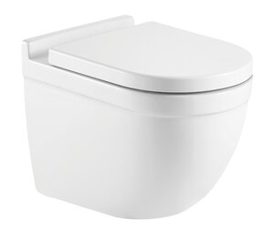 Изображение товара Подвесной безободковый унитаз Azario Fora AZ-0017E-R с микролифтом, белый