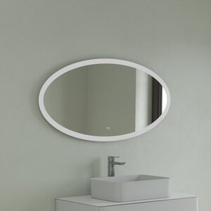 Изображение товара Зеркало Corozo Ориго, 120 х 60 см, LED-подсветка, сенсор, подвесное, цвет белый, SD-00001277