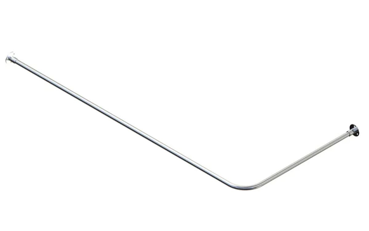 Изображение товара Карниз для ванны Aquatek 150x75 см хром нержавеющая сталь угловой