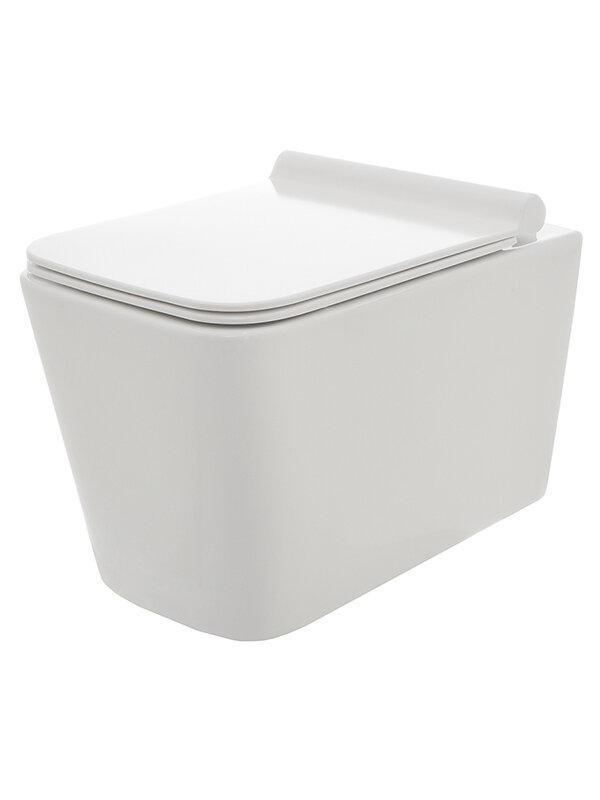 Изображение товара Подвесной унитаз Aquame безободковый AQM2003 с сиденьем микролифтом белый