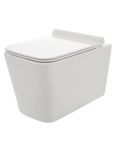 Изображение товара Подвесной унитаз Aquame безободковый AQM2003 с сиденьем микролифтом белый