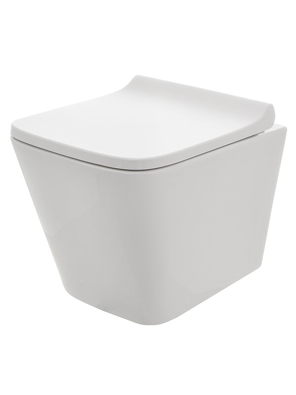 Изображение товара Подвесной безободковый унитаз Aquame AQM2004 с сиденьем микролифтом