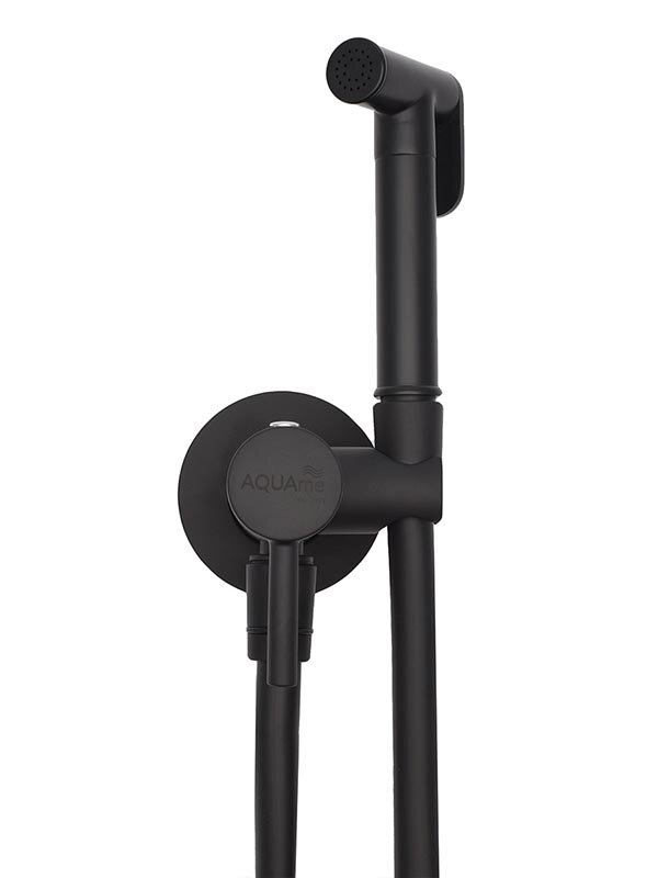 Изображение товара Гигиенический душ Aquame, AQM 6020MB, со смесителем, цвет черный матовый