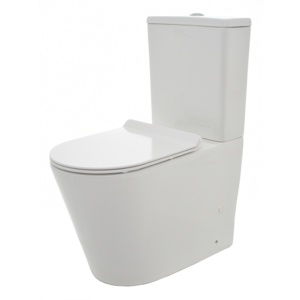 Изображение товара Унитаз-компакт AQUAme, безободковый, с сиденьем микролифт, цвет белый, AQM1001/AQM1101/AQM1201