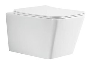 Изображение товара Подвесной безободковый унитаз Azario Boca AZ-2002, крышка микролифт, белый