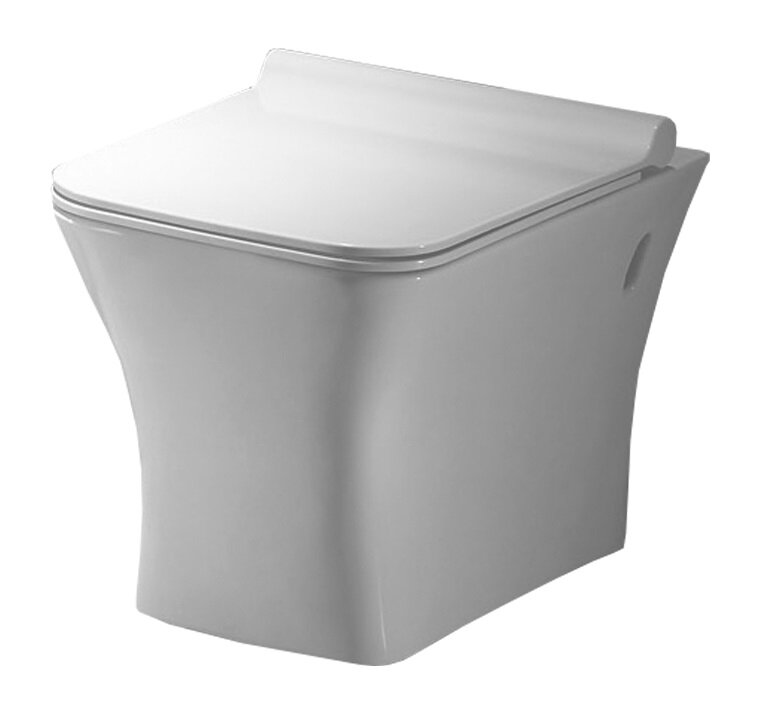 Изображение товара Подвесной унитаз Azario Trend AZ-2024 безободковый с микролифтом белый