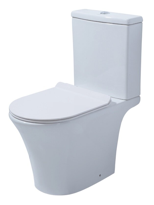 Изображение товара Напольный безободковый унитаз Azario Verde AZ-8220 с микролифт, белый