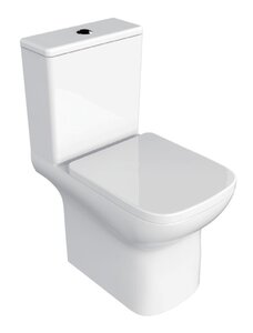 Изображение товара Напольный безободковый унитаз Azario Alba, с бачком, крышка микролифт, белый, AZ-8323