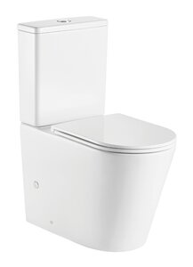 Изображение товара Напольный безободковый унитаз Azario Vetro AZ-2149, с бачком, крышка микролифт, белый