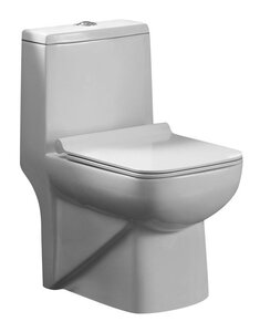 Изображение товара Напольный ободковый унитаз-моноблок Azario Zeno AZ-1169, крышка Slim, микролифт, белый