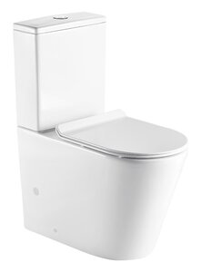 Изображение товара Напольный безободковый унитаз Azario Maro AZ-2125, с бачком, крышка микролифт, белый