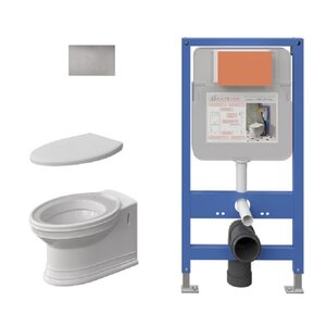Изображение товара Инсталляция Caprigo GBR-100 Duo с унитазом Armonia 5803 DA001-crm, крышка микролифт, кнопка хром (УК052949)