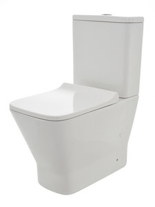Изображение товара Унитаз-компакт AQUAme, безободковый, с сиденьем микролифт, цвет белый, AQM1005/AQM1102/AQM1205