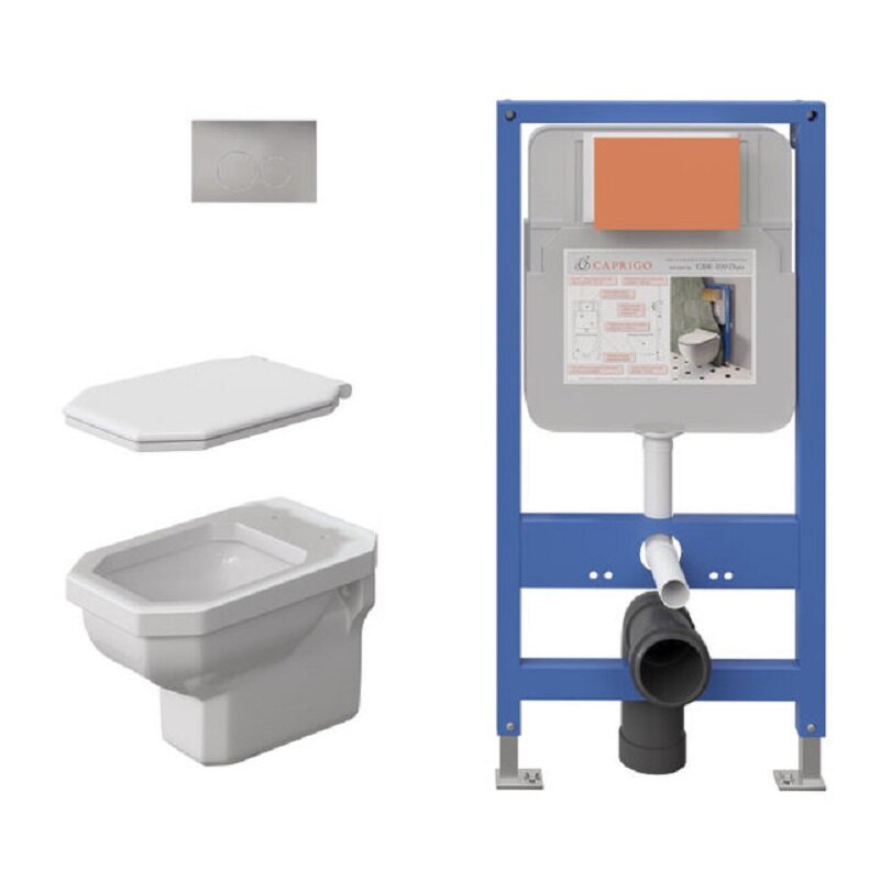 Изображение товара Инсталляция Caprigo GBR-100 Duo с подвесным унитазом Tempo 4703 DA001-crm